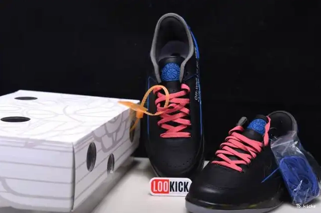 Cheap TBK Jordan Black Retro Low SP 2 Off-White Blue DJ4375-004 0420